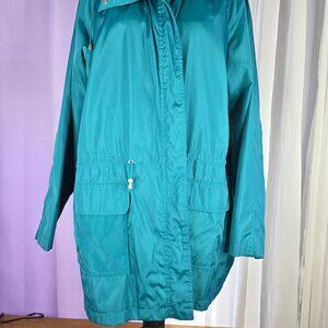 VTG Avenue Teal Windbreaker